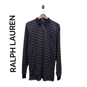 Polo Ralph Lauren Men Long Sleeve Stripes Shirt Large